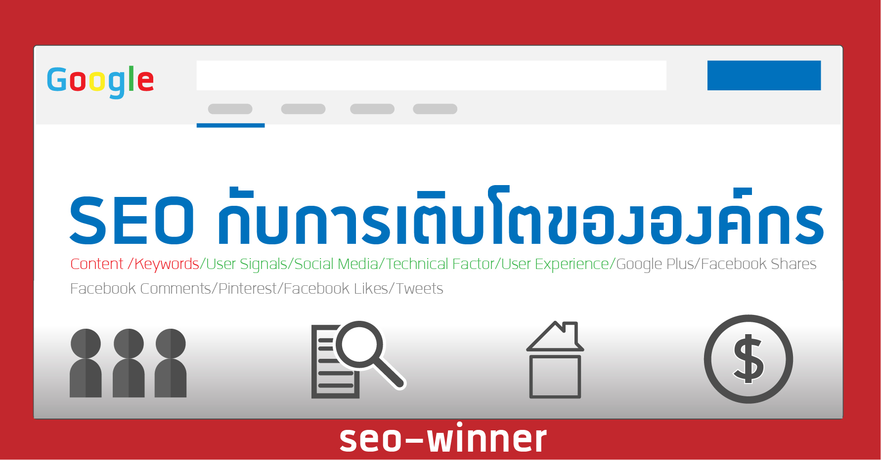 SEO กับการเติบโตขององค์กร by seo-winner.com